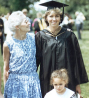 Diane J. Powell (née Badagliacca) B.S.'72, M.B.A '89, A.N.P. '98 at commencement