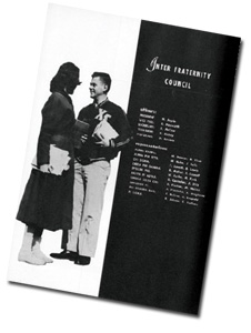 Yearbook page - Inter-Greek Council -1960s